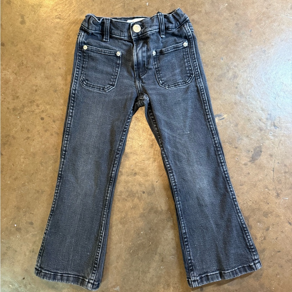 Zara Kids Black The Flare Pants Denim Jeans